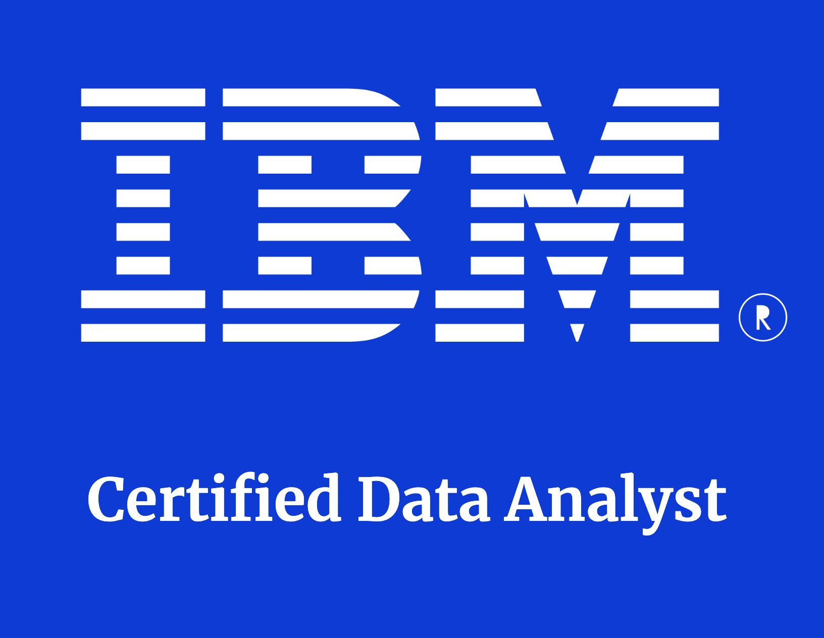 IBM Data Analyst Professional Certificate